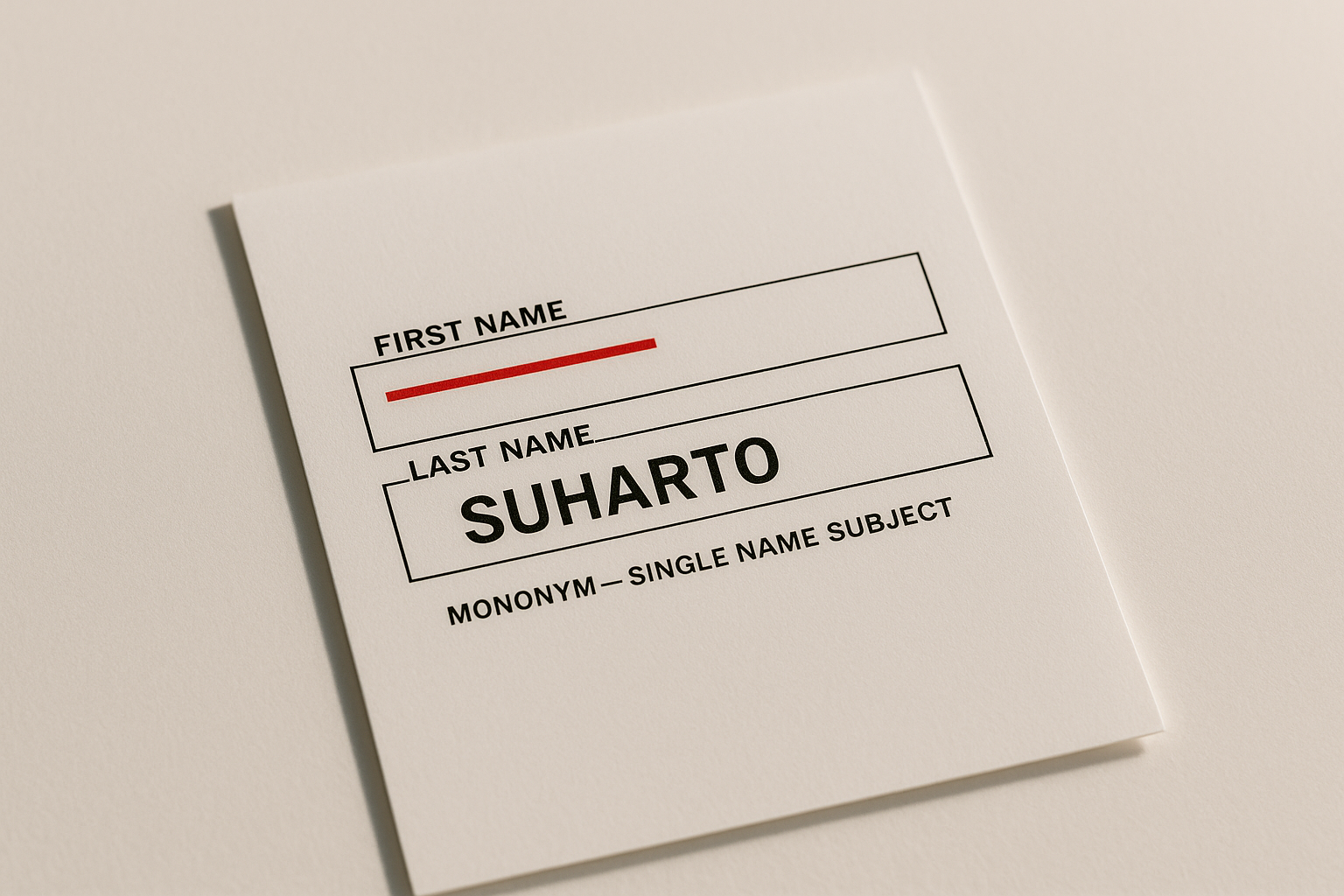 Yes, There is a  Standard for Searching Single-Name Subject
