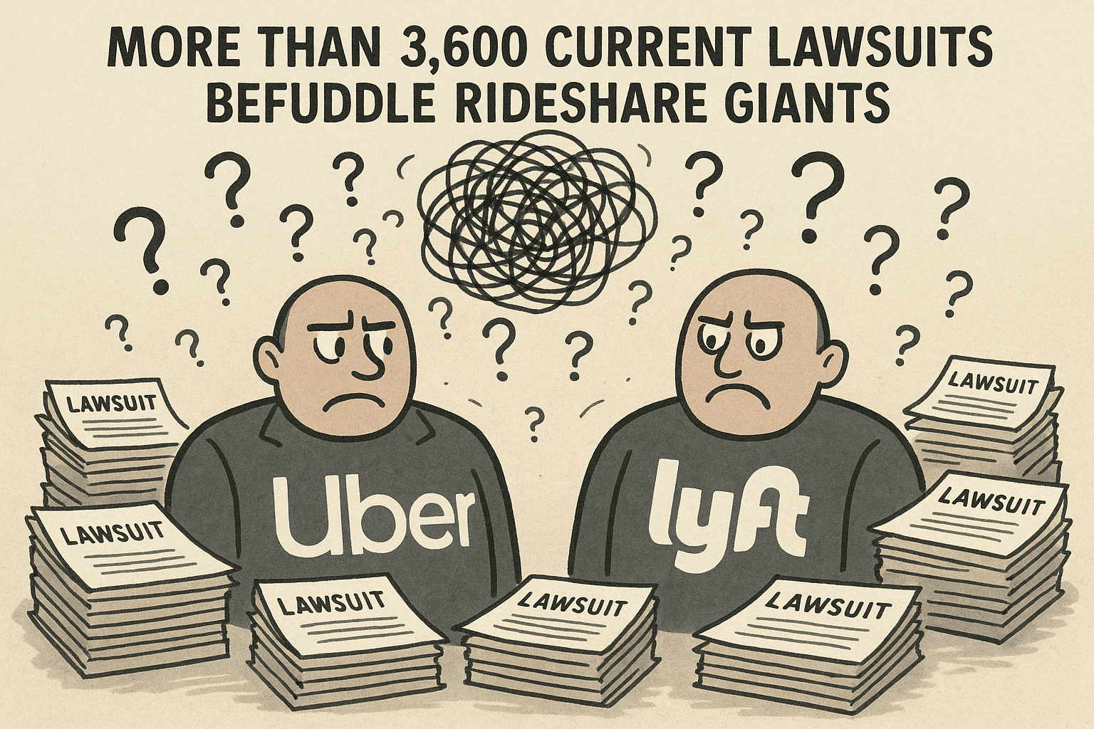More Than 3,600 Current Lawsuits Befuddle Rideshare Giants