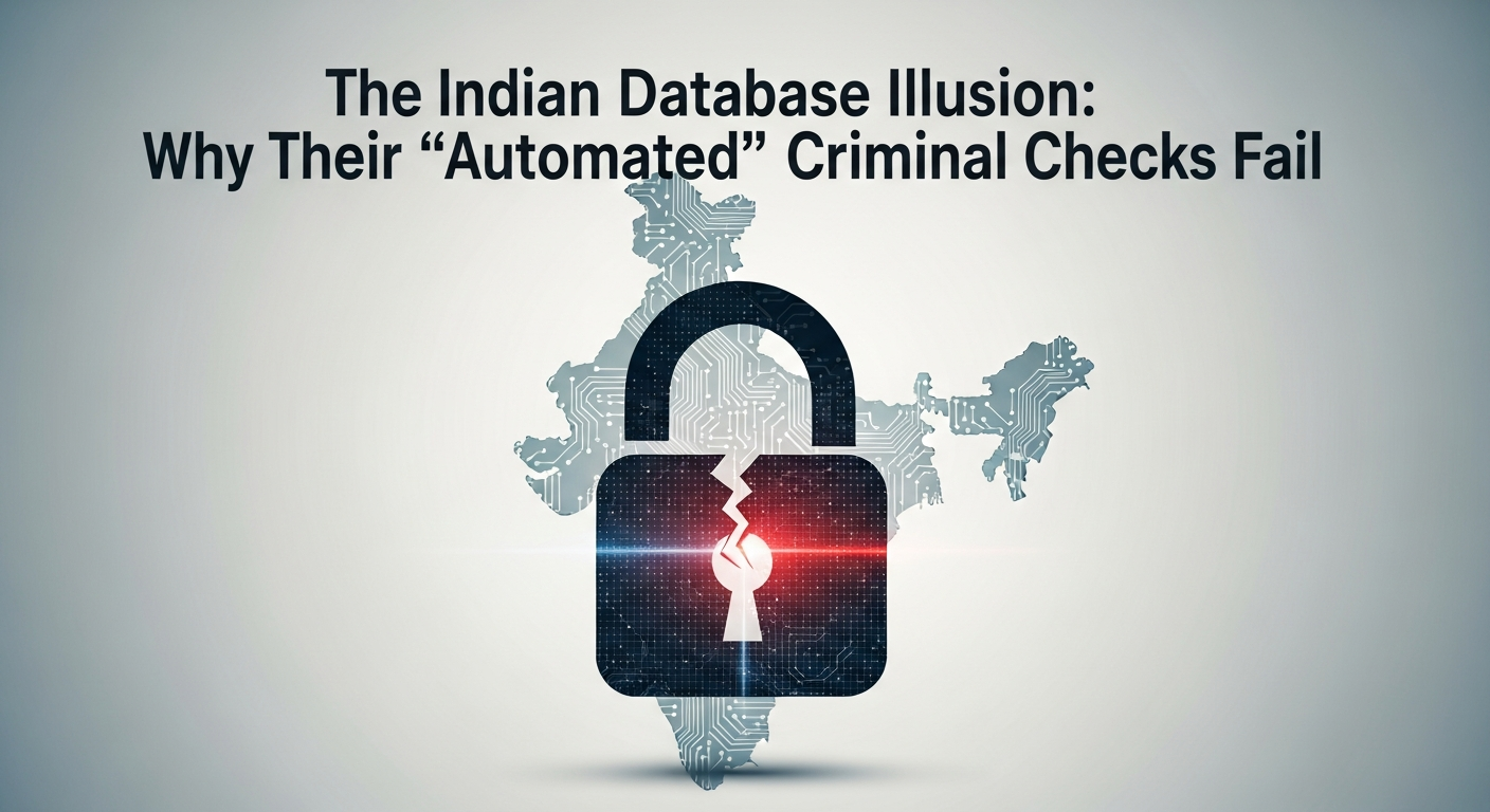 The Indian Database Illusion: Why Their "Automated" Criminal Checks Fail
