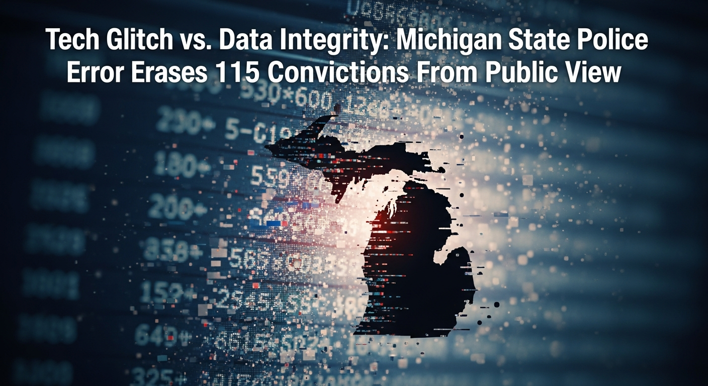 Tech Glitch vs. Data Integrity: Michigan State Police Error Erases 115 Convictions From Public View