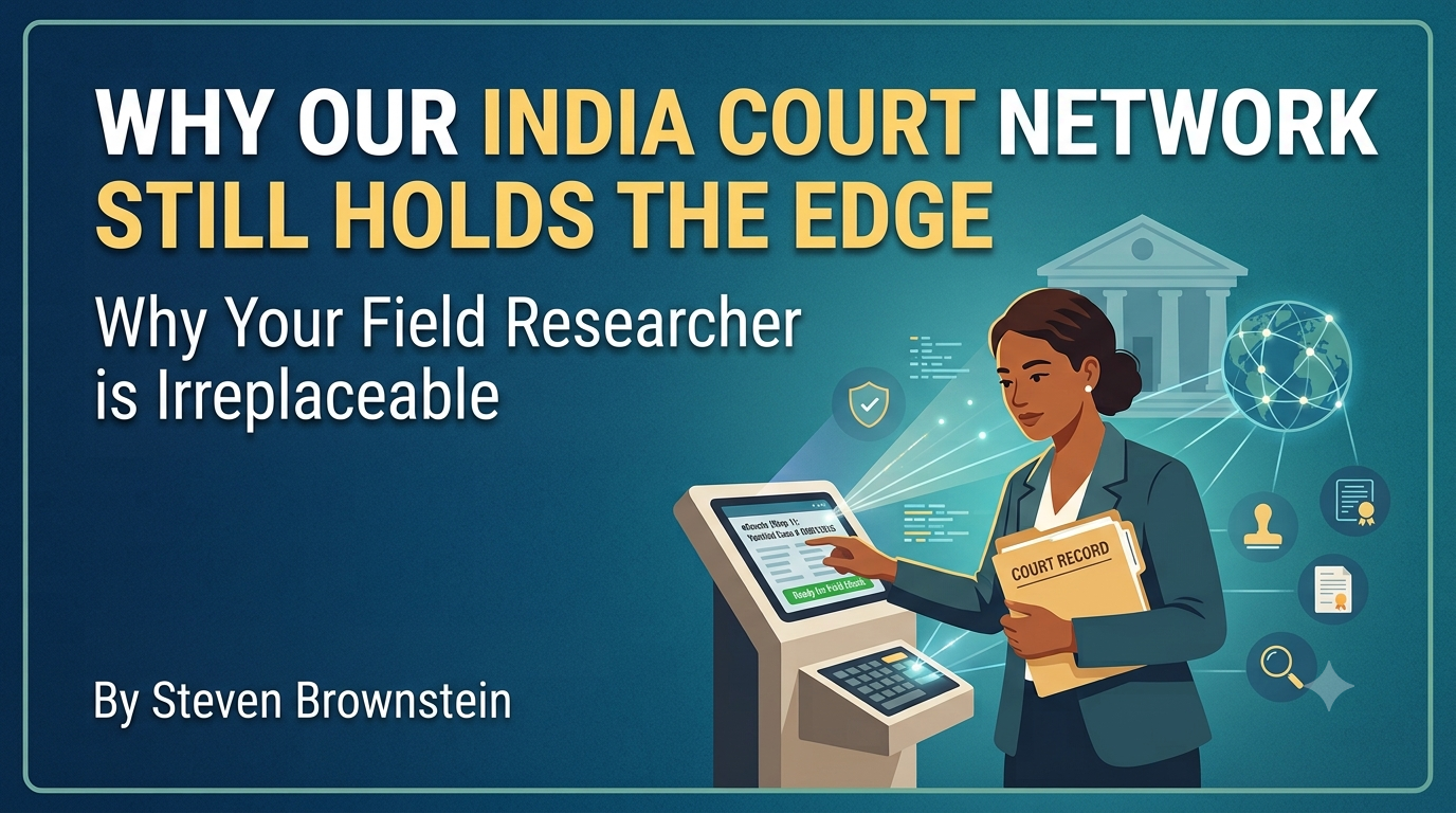 To every hard-working court researcher, field partner, and ground vendor across India: Why Your India Network Still Has the Edge