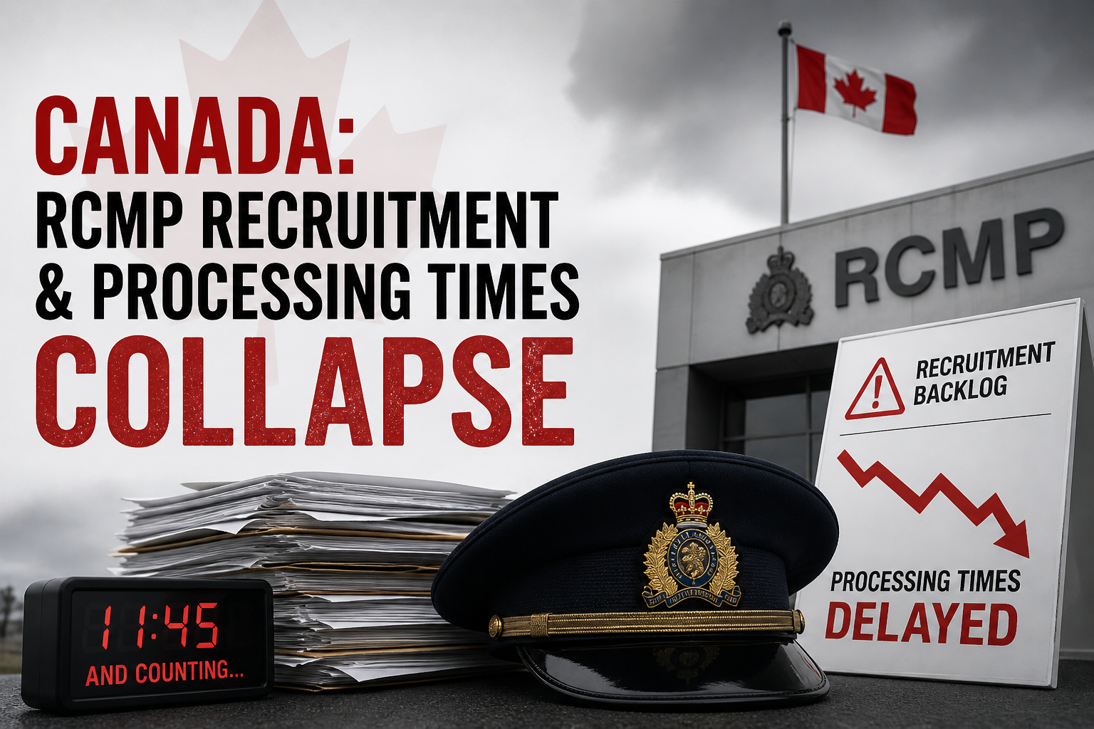 Canada: RCMP Recruitment & Processing Times Collapse
