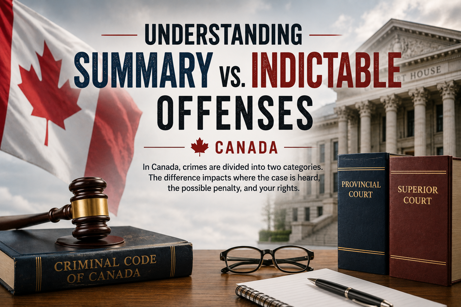 Understanding Summary vs. Indictable Offenses - CANADA